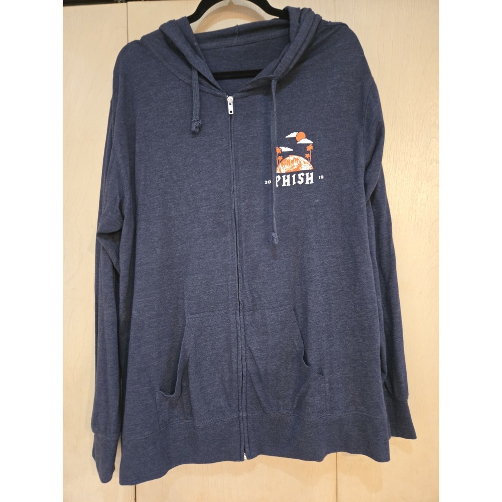 Phish Riviera Maya 2019 Mexico Zip Hoodie Large Tiger Concert Merch